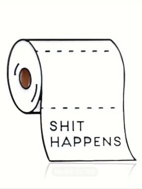 💩 Happens Toilet Paper Pin
